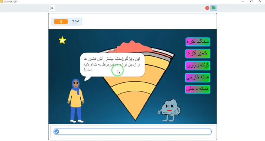 علوم چهارم لایه های زمین